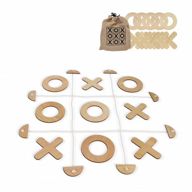 JEU DE MORPION GEANT PERSONNALISE 'TICTACTOE'