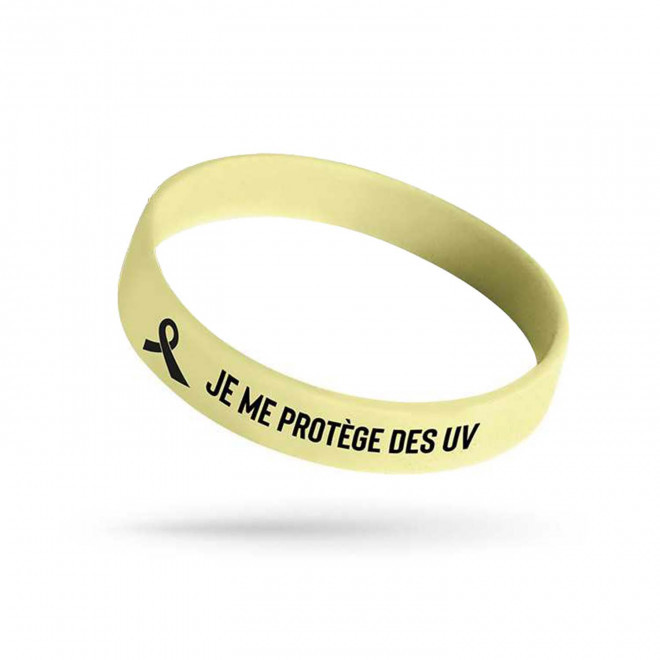 BRACELET SILICONE REACTIF UV PERSONNALISABLE 'FESTI SUN'