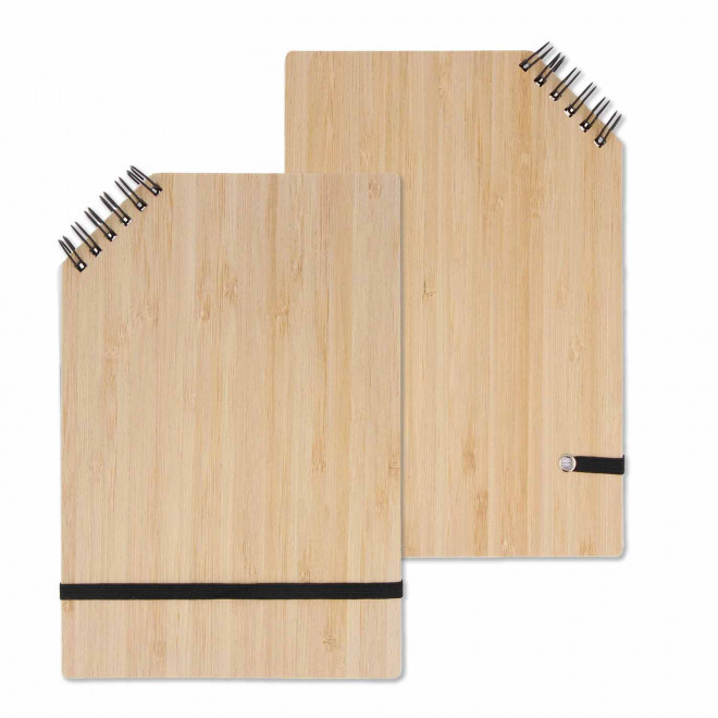 BLOC NOTES EN BAMBOU A5 PERSONNALISE 'ANGLUS'