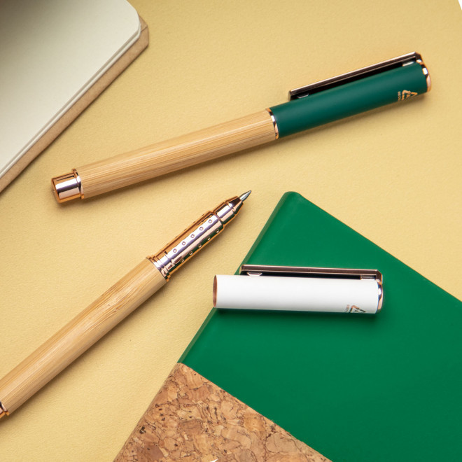 STYLO ROLLER EN BAMBOU PERSONNALISABLE 'ROLLER BLADE'