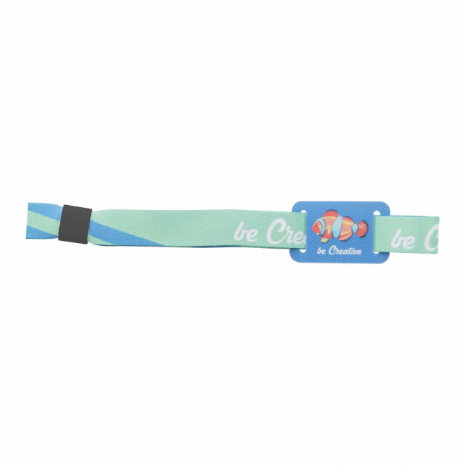 BRACELET  FESTIVAL PERSONNALISABLE AVEC PLAQUE 'WRISTO'