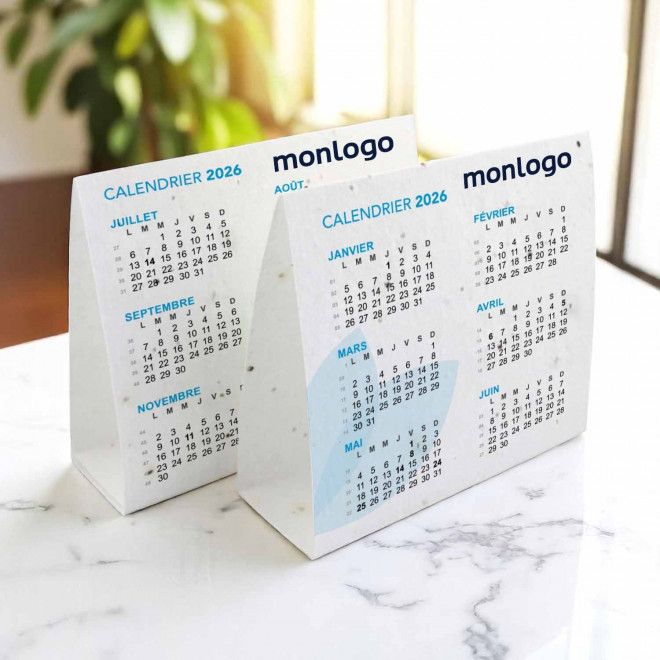 CALENDRIER PAPIER ENSEMENCÉ 'COQLA'