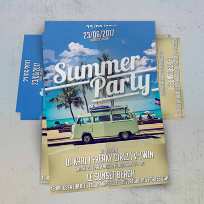 FLYER PAPIER COUCHE BRILLANT PERSONNALISABLE 'FLYA'