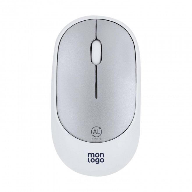 SOURIS SANS FILS PERSONNALISABLE 'MISKA ALU RECYCLE'