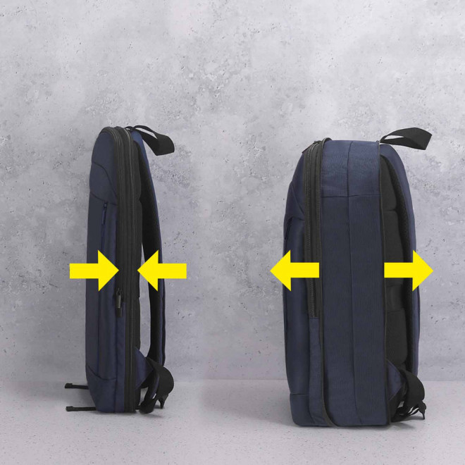 SAC A DOS EXTENSIBLE EN PU PERSONNALISABLE 'FALKONE'