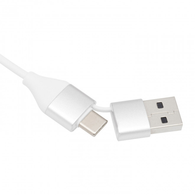 HUB DOUBLE USB BAMBOU PERSONNALISABLE 'FLOOPY'