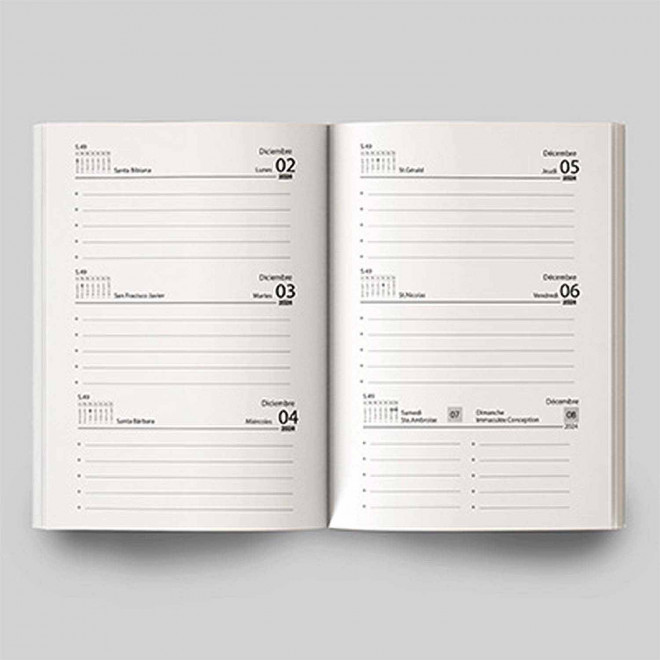 AGENDA SEMAINIER PERSONNALISABLE 'CANVO' 