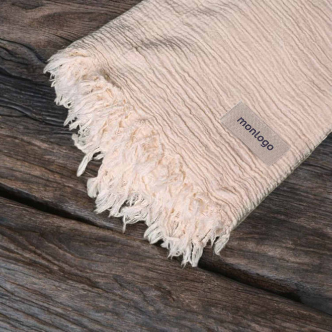 PLAID EN COTON PERSONNALISABLE 'MOUSLOU' 165GR/M²