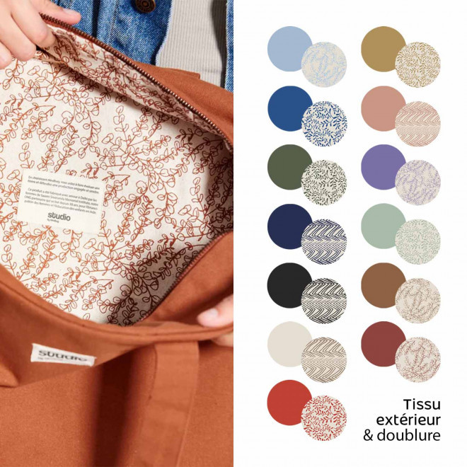 SAC WEEK END PERSONNALISABKE STUDIO BY HINDBAG® 'HUGO'