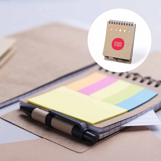 BLOC NOTES PERSONNALISE AVEC MARQUE PAGES 'SCARLI'