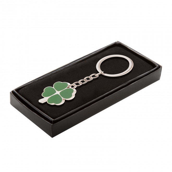 PORTE CLE PERSONNALISE EN METAL 'METALO TREFLE'