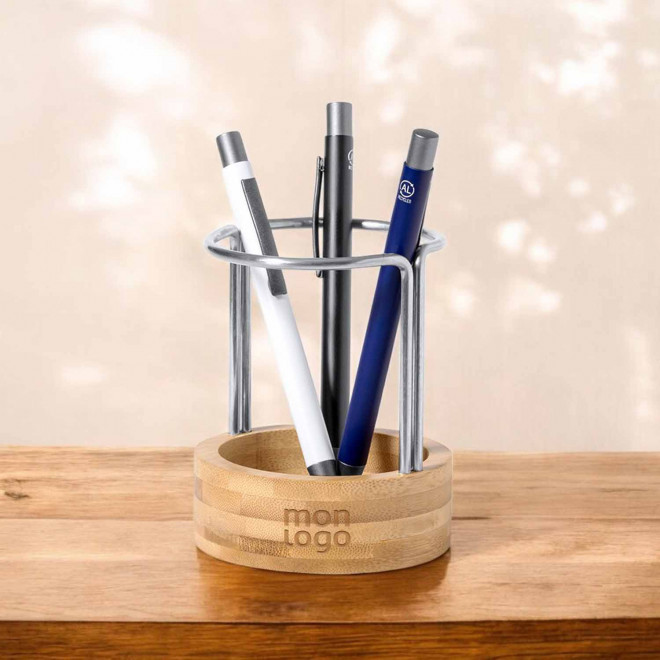 POT A CRAYONS PERSONNALISE EN BAMBOU 'HOLDI'