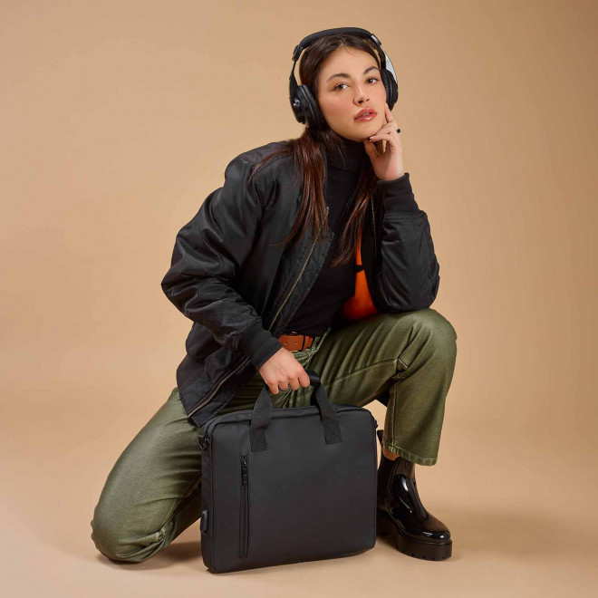 SACOCHE ORDINATEUR WATERPROOF PERSONNALISABLE 'MANHATTAN'