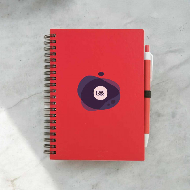 CARNET A SPIRALES PERSONNALISABLE 'CARLEY' NON LIGNE