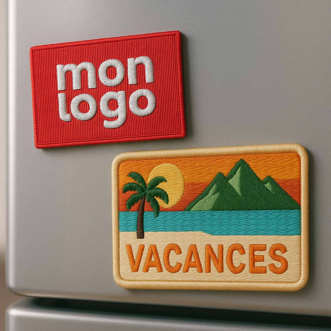 MAGNET RECTANGLE BRODE PERSONNALISABLE 'COURSU'
