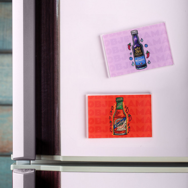 MAGNET EN ACRYLIQUE RECTANGLE PERSONNALISABLE 'COURSAS'