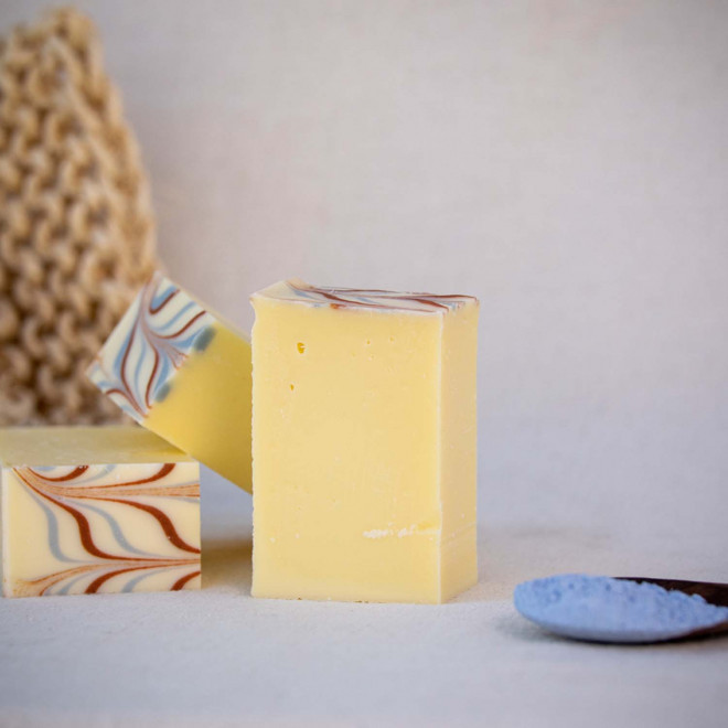 SAVON DOUX BIO 100G PERSONNALISE 'MOUSSING FRANCE' 