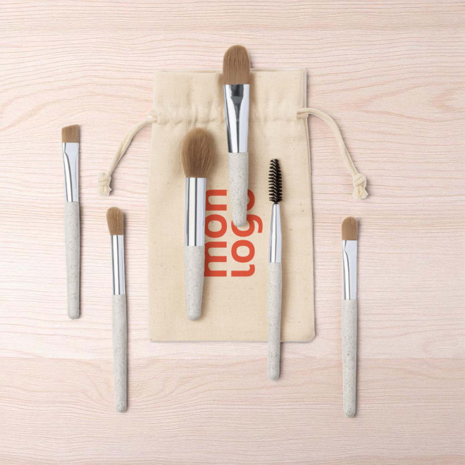 SET DE PINCEAUX A MAQUILLAGE PERSONNALISE 'BLUSH'