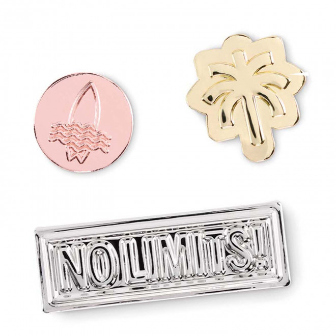 PINS PERSONNALISE A LA FORME EMAIL 'PINZ SILVER'