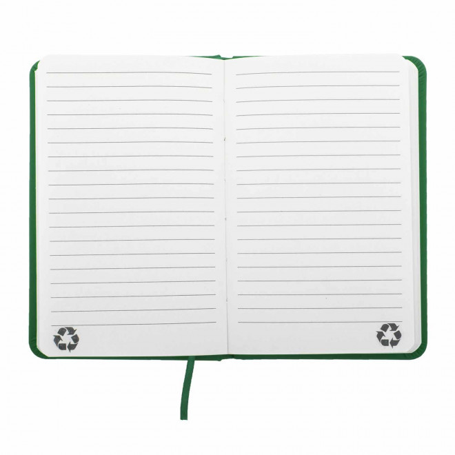 CARNET A6 EN PU RECYCLE PERSONNALISABLE 'LUGGATE' 