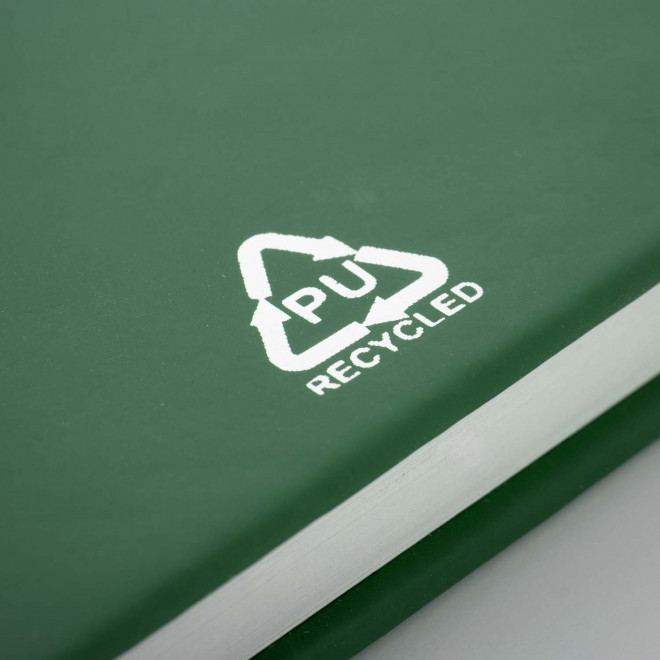 CARNET A6 EN PU RECYCLE PERSONNALISABLE 'LUGGATE' 