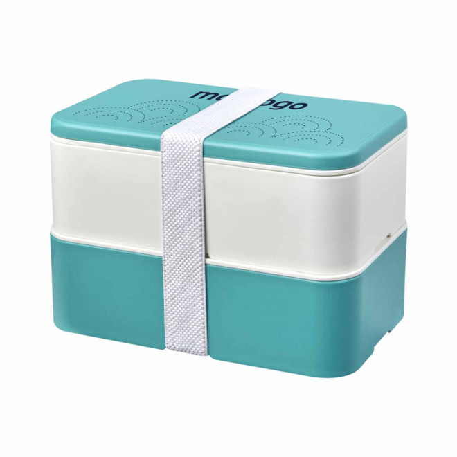 LUNCH BOX BIO PLASTIQUE PERSONNALISABLE 'STROBO DOUBLE'
