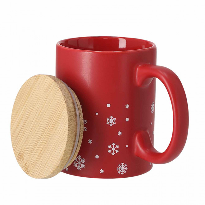 MUG NOEL COUVERCLE BAMBOU 300ML PERSONN 'HELIA'