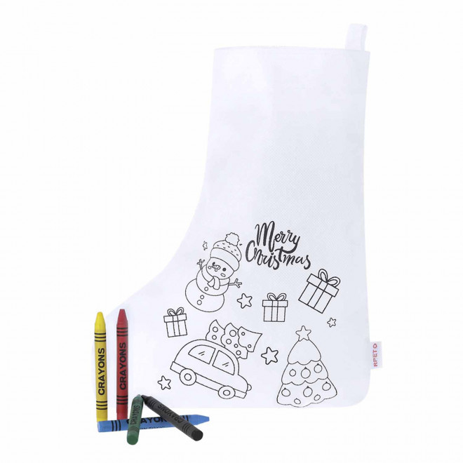 BOTTE NOEL RPET A COLORIER PERSONNALISABLE 'NOBO KIDS'