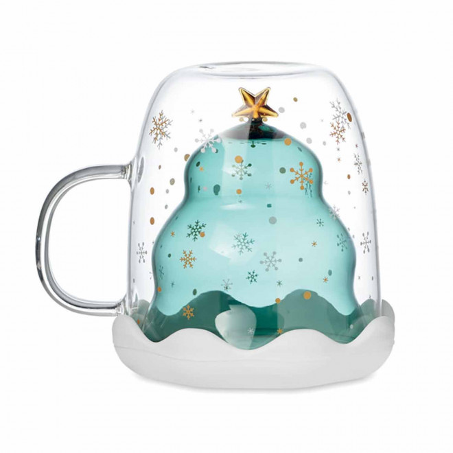 TASSE DOUBLE PAROI SAPIN PERSONNALISABLE 'ABBY'