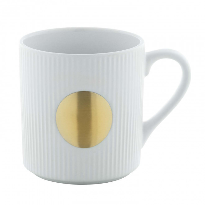 MUG CERAMIQUE 330ML AVEC PLAQUE PERSONNALISABLE 'GROBI'