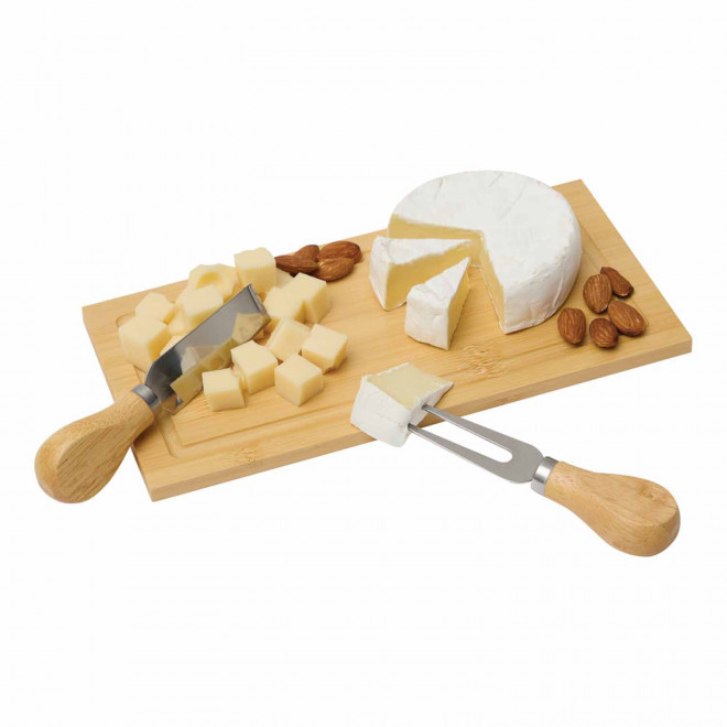 COFFRET VIN ET FROMAGE PERSONNALISE EN BAMBOU 'COFVINO'