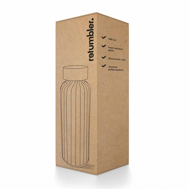 BOUTEILLE EN VERRE BOROSILI 500ML PERSONNALISEE 'CLEM'