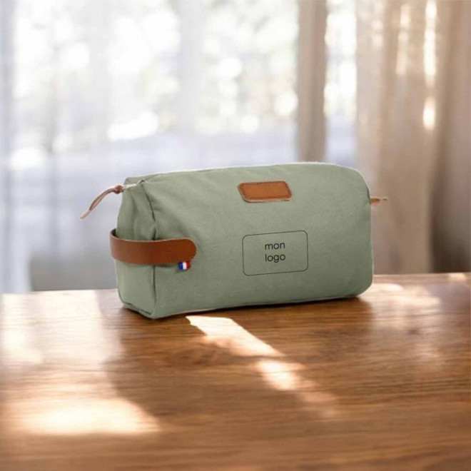 TROUSSE DE TOILETTE COTON BIO PERSONNALISABLE 'FISEL'