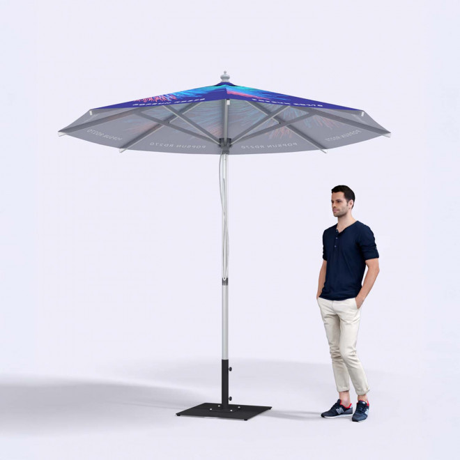 PARASOL TELESCOPIQUE PERSONNALISABLE 'SENTIDO ROND QUADRI'