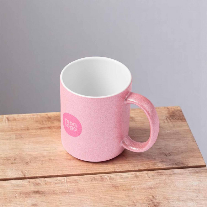 MUG EN CERAMIQUE PAILLETE 350ML 'GLIMT'