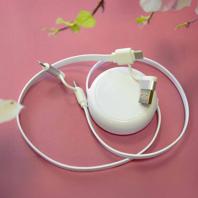 CABLE DEROULEUR PERSONNALISABLE 4 EN 1 RECYCLE 'FILO'