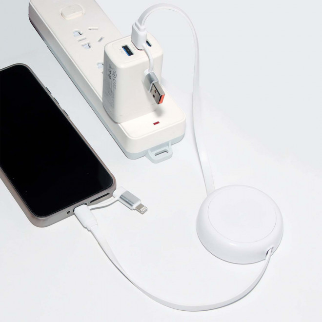 CABLE DEROULEUR PERSONNALISABLE 4 EN 1 RECYCLE 'FILO'