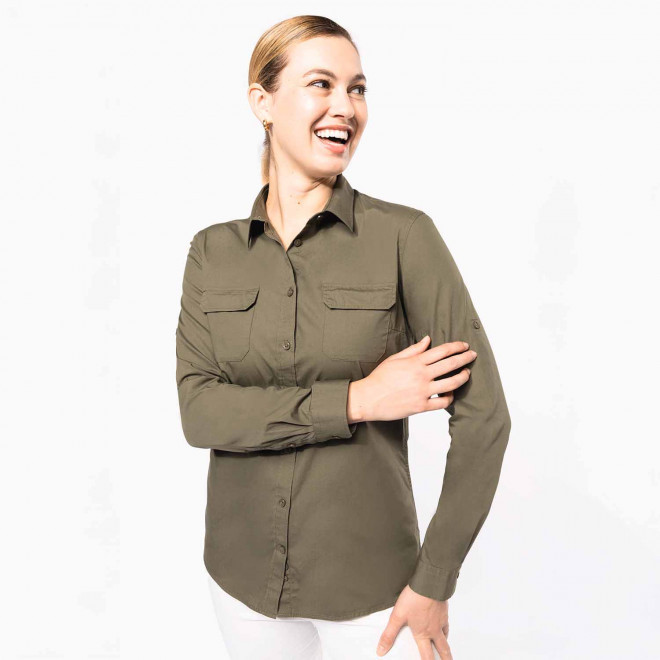 CHEMISE FEMME RETROUSSABLE PERSONNALISABLE 'EXPLORER ROLL'