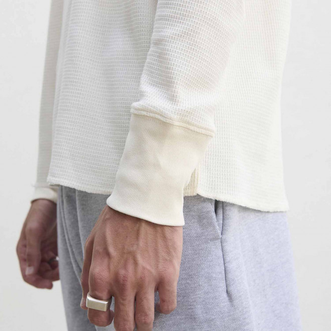 TEE SHIRT GAUFRE MIXTE PERSONNALISABLE 'THERMAL T'