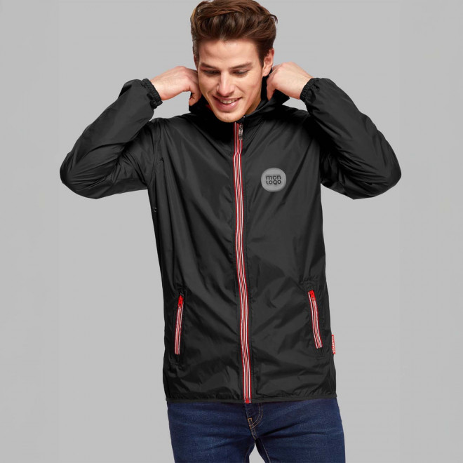 COUPE VENT MIXTE ZIP TRICOLORE PERSONNALISE 'SPEED'
