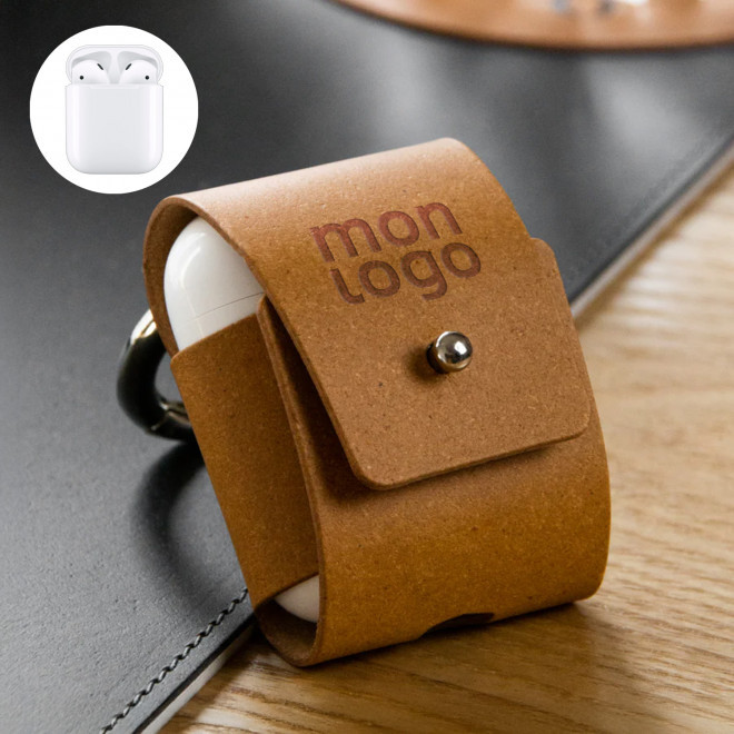 ETUI AIRPODS PERSONNALISABLE CUIR RECYCLE 'ROVER'