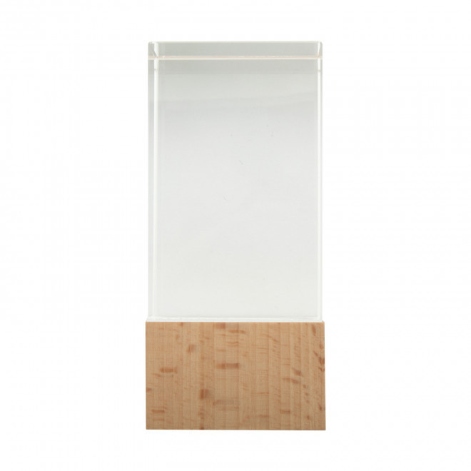 TROPHEE EN VERRE ET BOIS PERSONNALISABLE 'KAYNA CUBE'