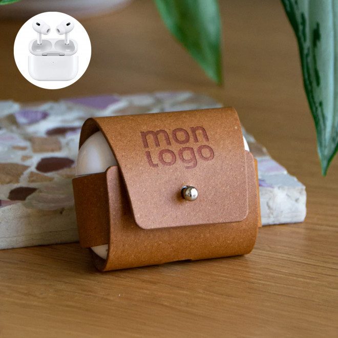 ETUI AIRPODS PERSONNALISABLE CUIR RECYCLE 'ROVER PRO'