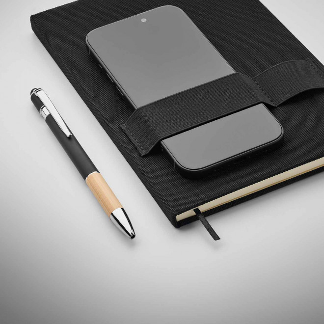 CARNET A5 FEUTRE RPET PERSONNALISABLE 'NEXUS'