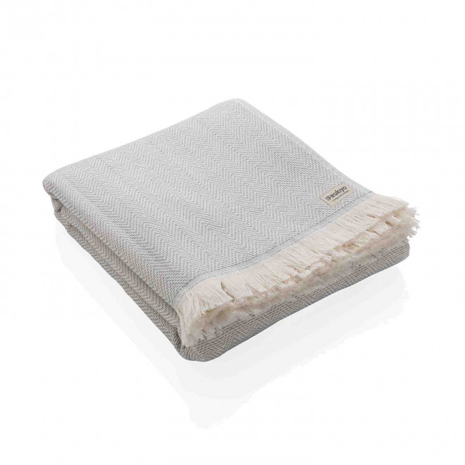 PLAID PERSONNALISÉ UKIYO® 'MIA' - gris