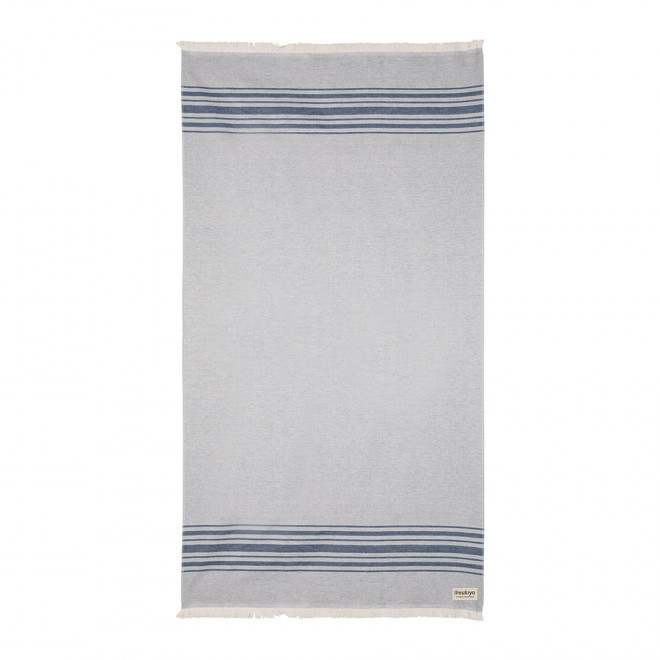 FOUTA PERSONNALISEÉ AWARE UKIYO® 'ELLIS' - bleu