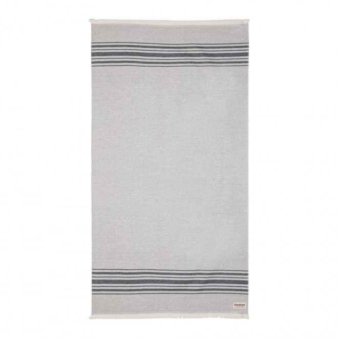 FOUTA PERSONNALISEÉ AWARE UKIYO® 'ELLIS' - noir