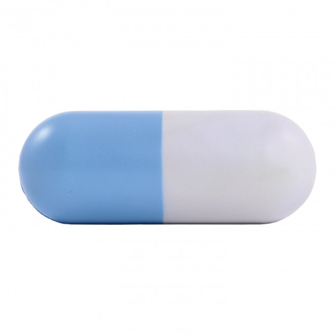 ANTISTRESS METIER PERSONNALISE 'STRESSKOOL PILULE' - bleu