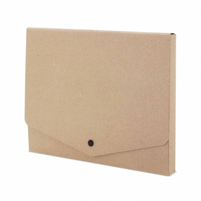 PORTE DOUCMENT CARTON PERSONNALISABLE 'TREXI' - kraft