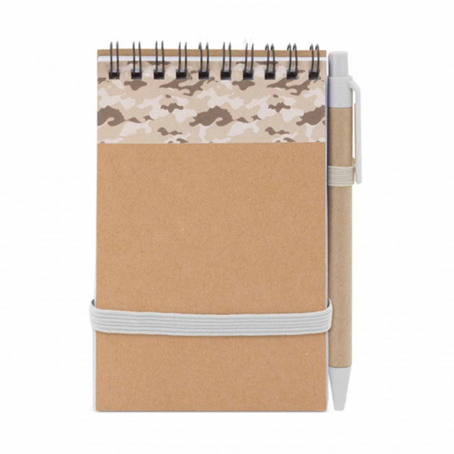 BLOC-NOTES PERSONNALISABLE 'PAPYRUS ARMY'  - camo beige